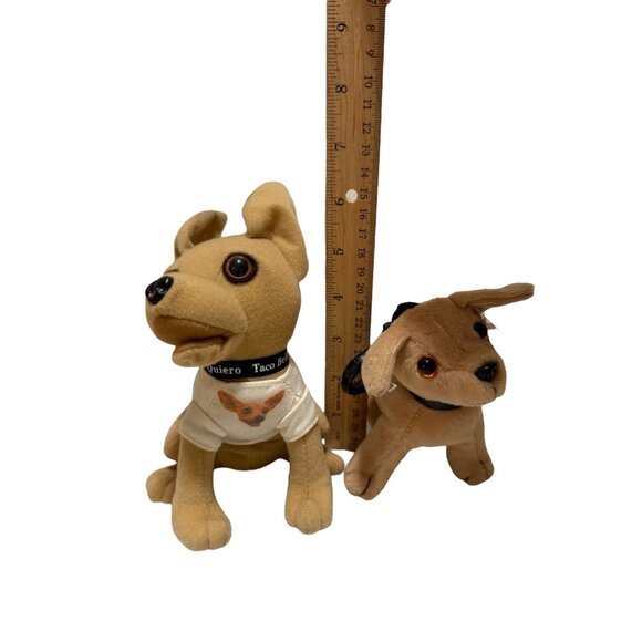 Taco Bell Chihuahua Plush Toys Set of 2 Collectible Vintage - Picture 7 of 7